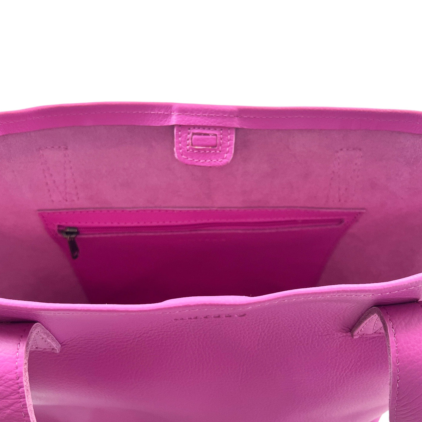 Selena unlined Leather Open Top Tote