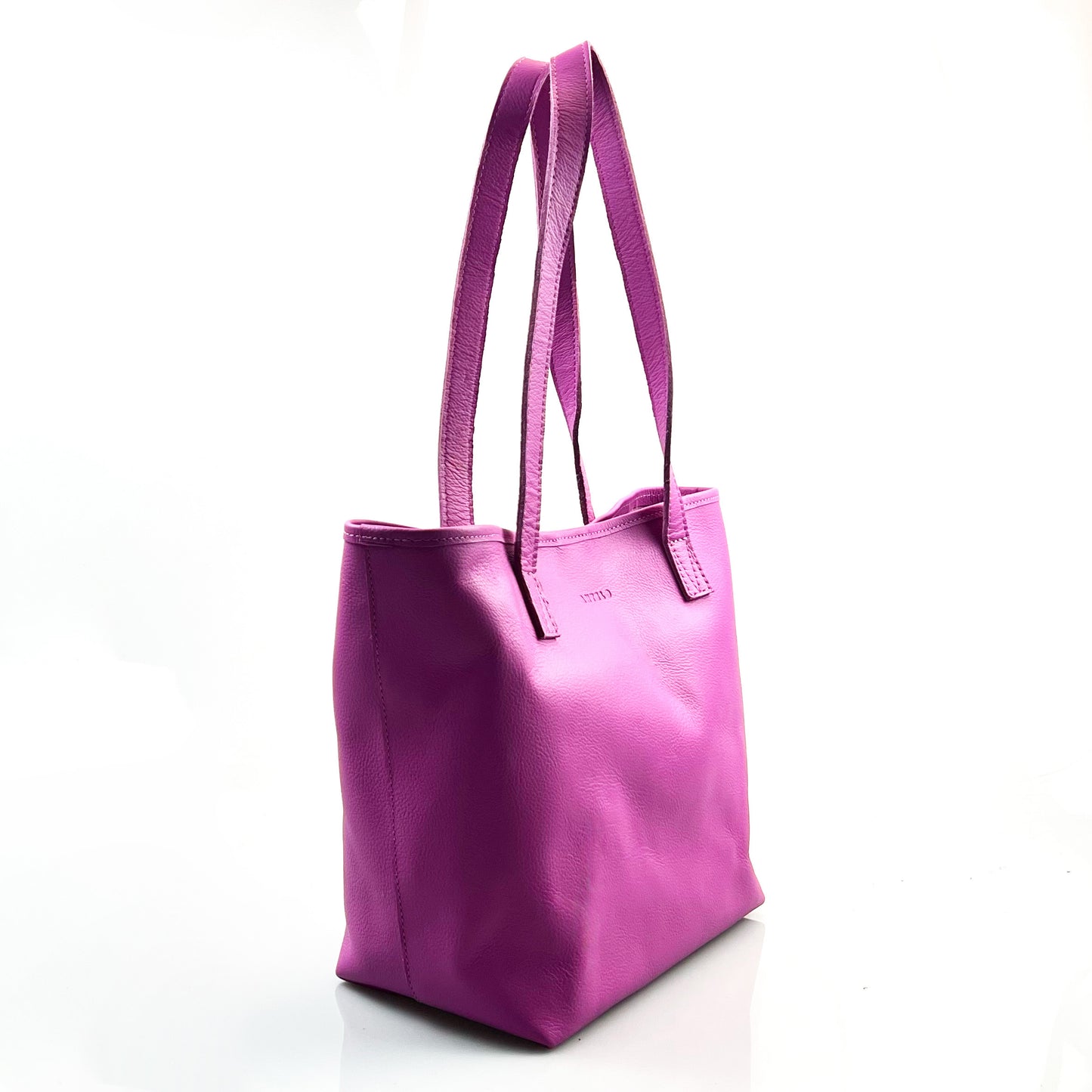 Selena unlined Leather Open Top Tote