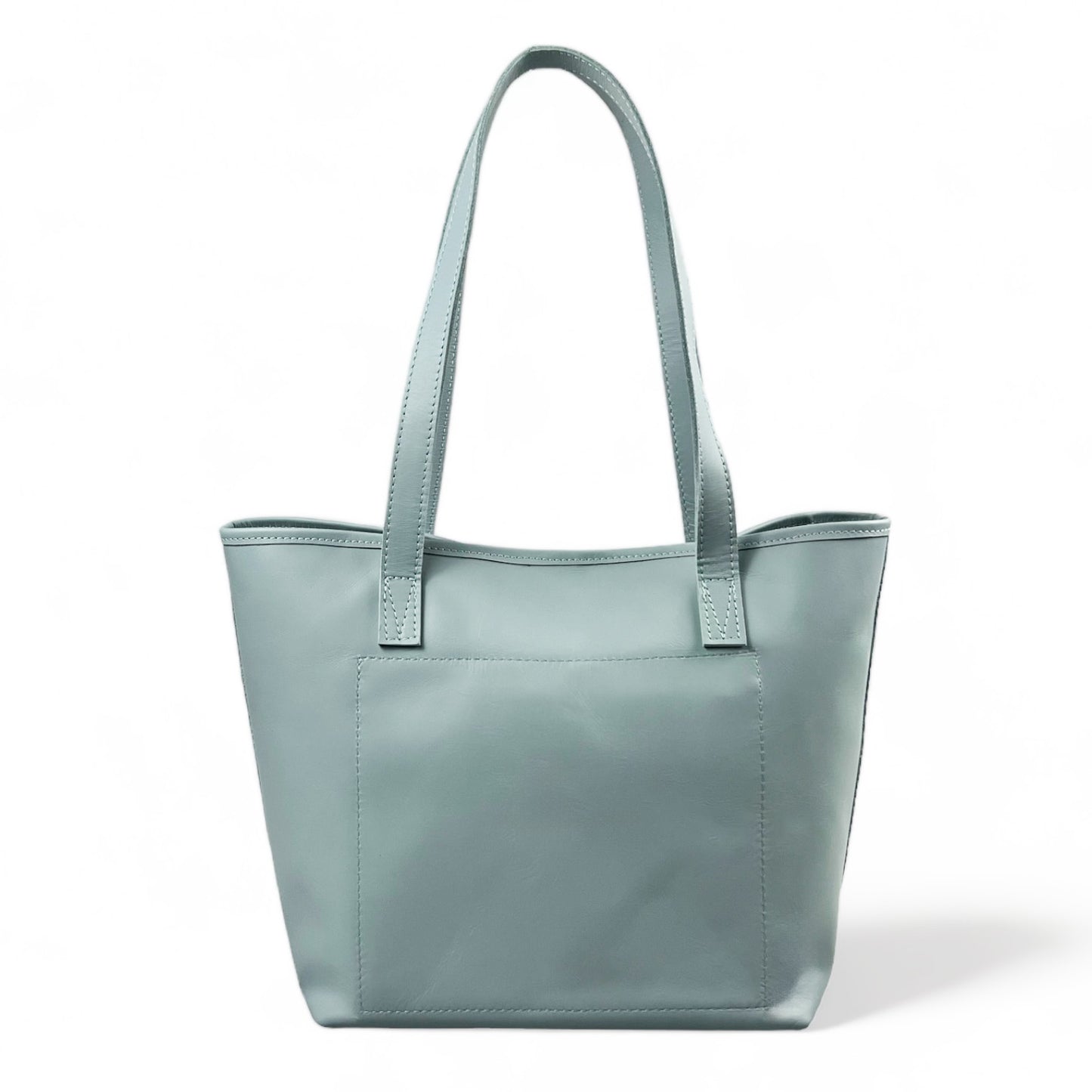 Selena unlined Leather Open Top Tote