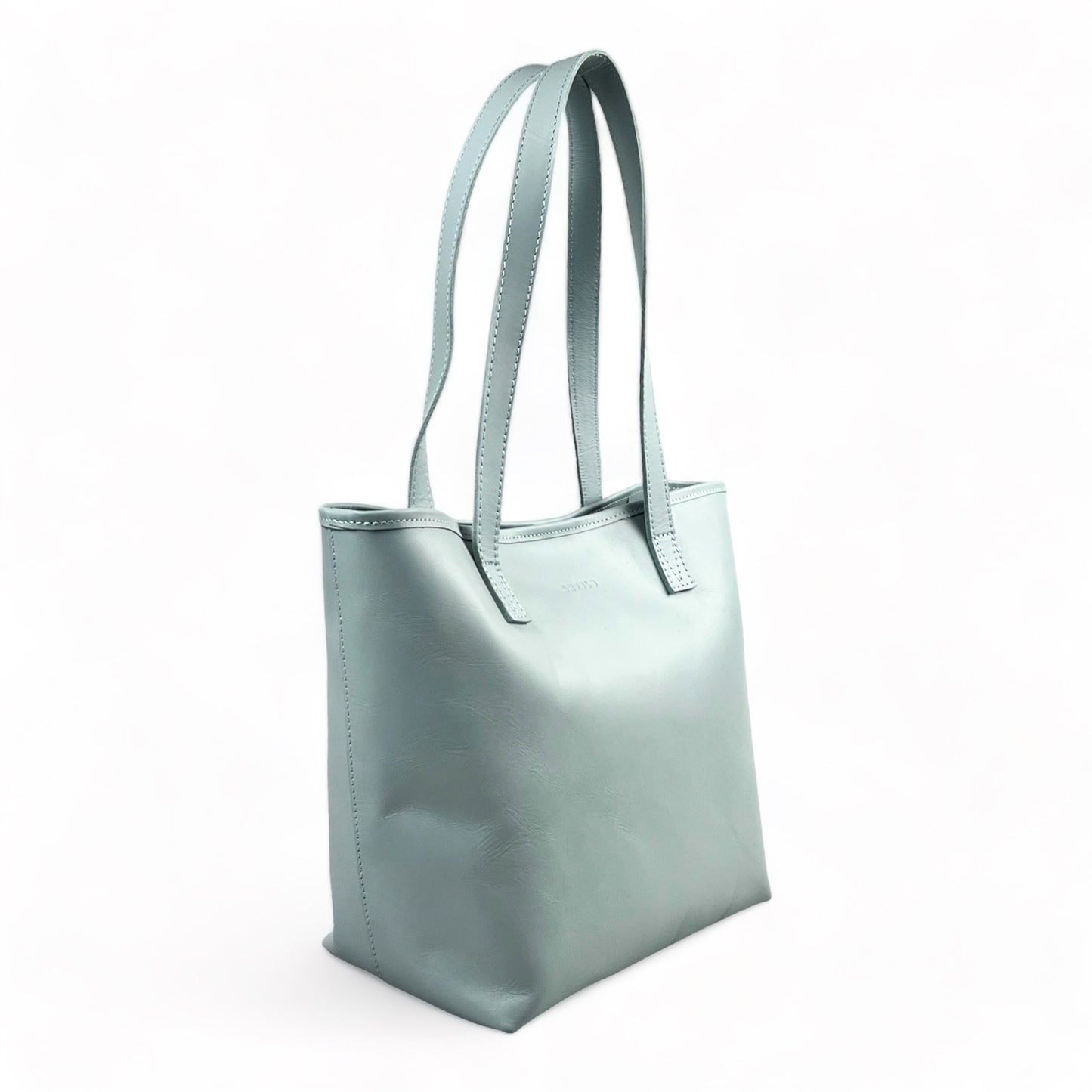 Selena unlined Leather Open Top Tote