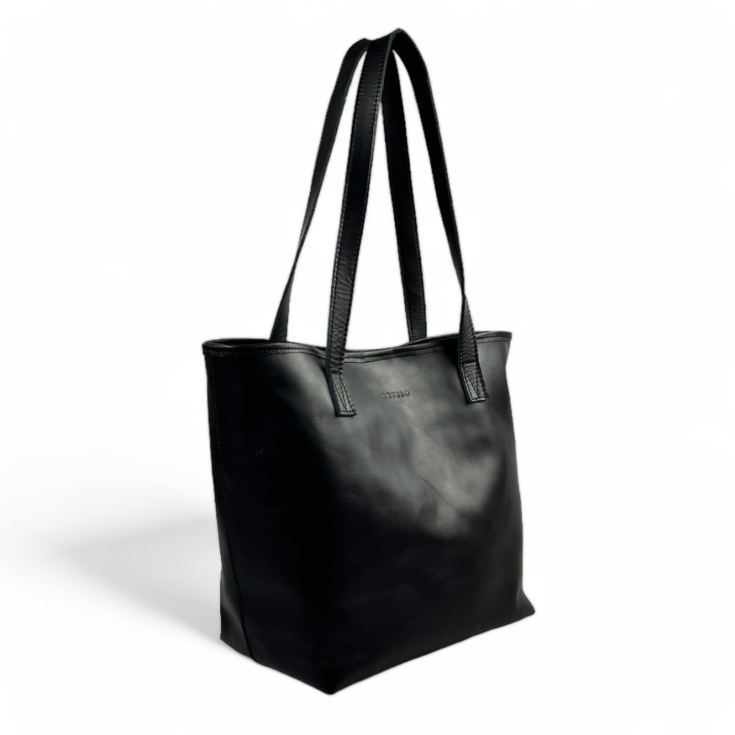 Selena unlined Leather Open Top Tote