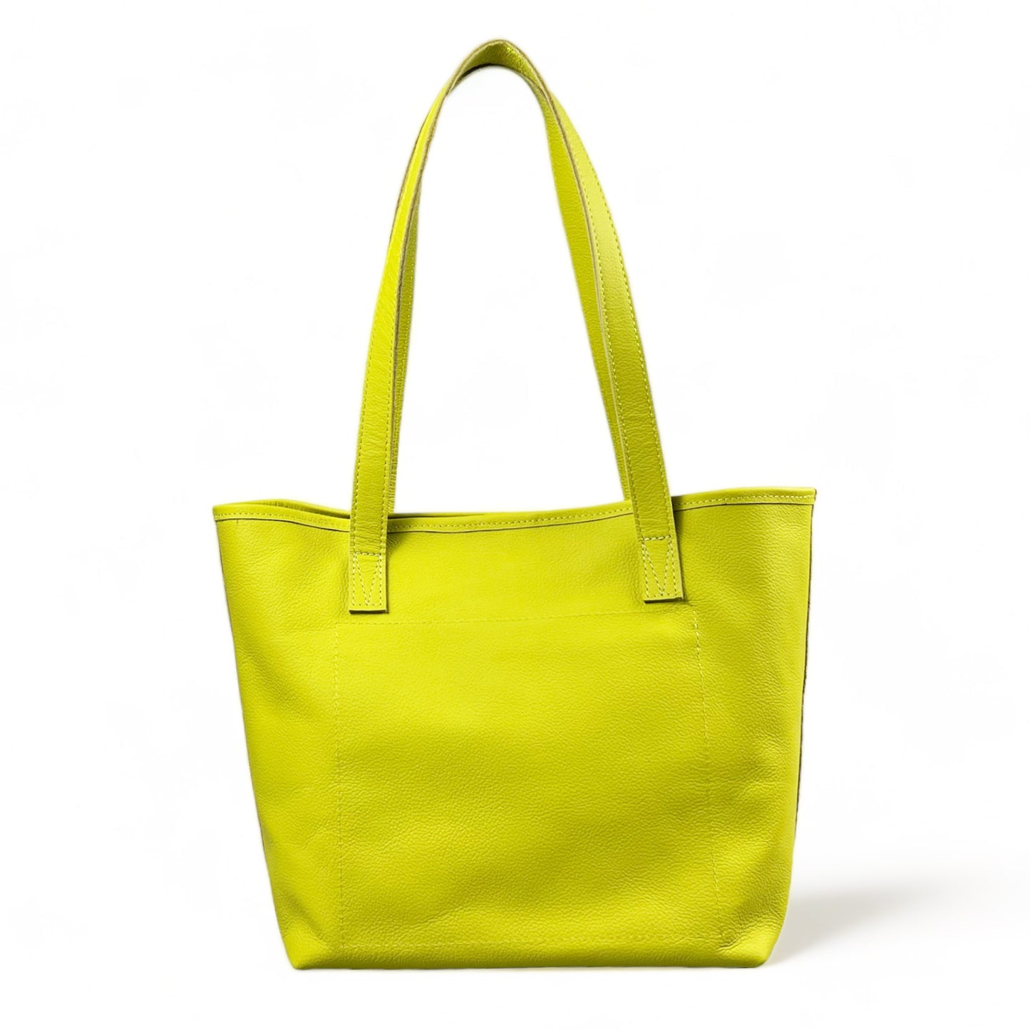 Selena unlined Leather Open Top Tote