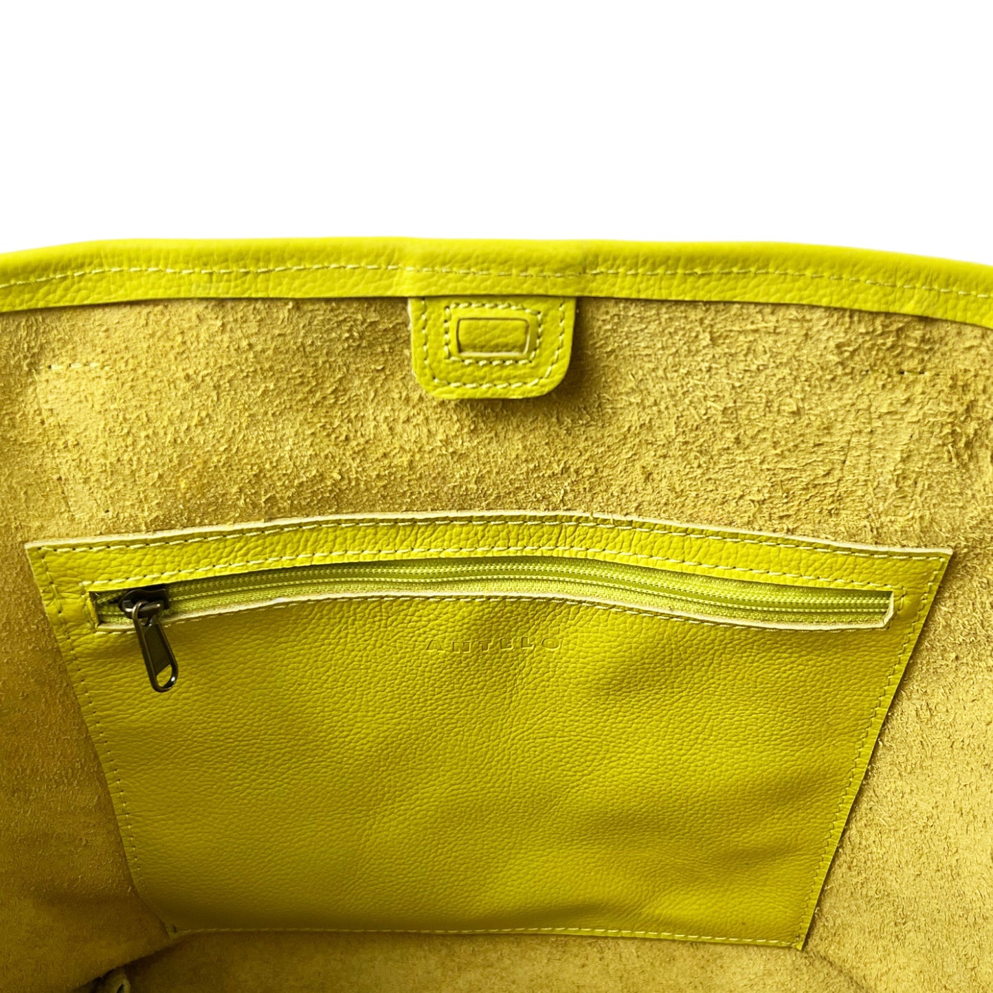 Selena unlined Leather Open Top Tote