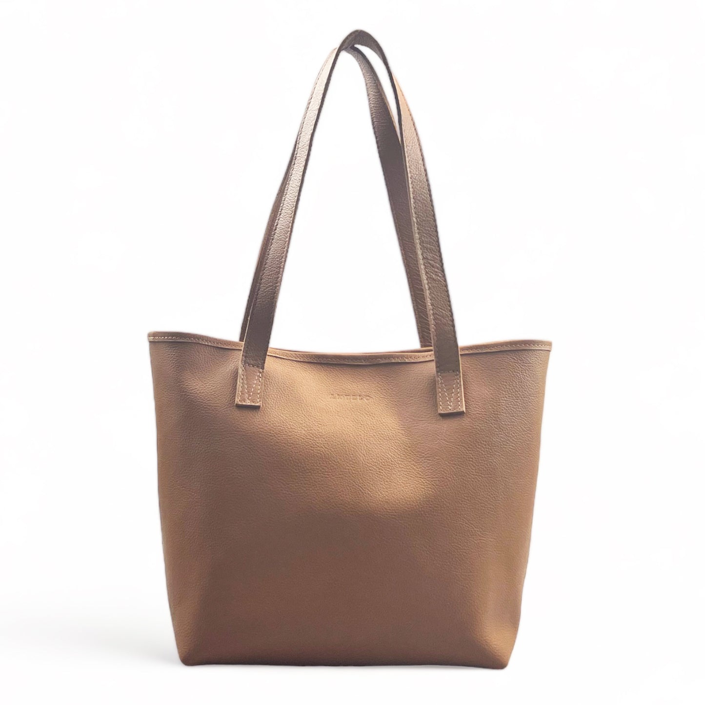 Selena unlined Leather Open Top Tote