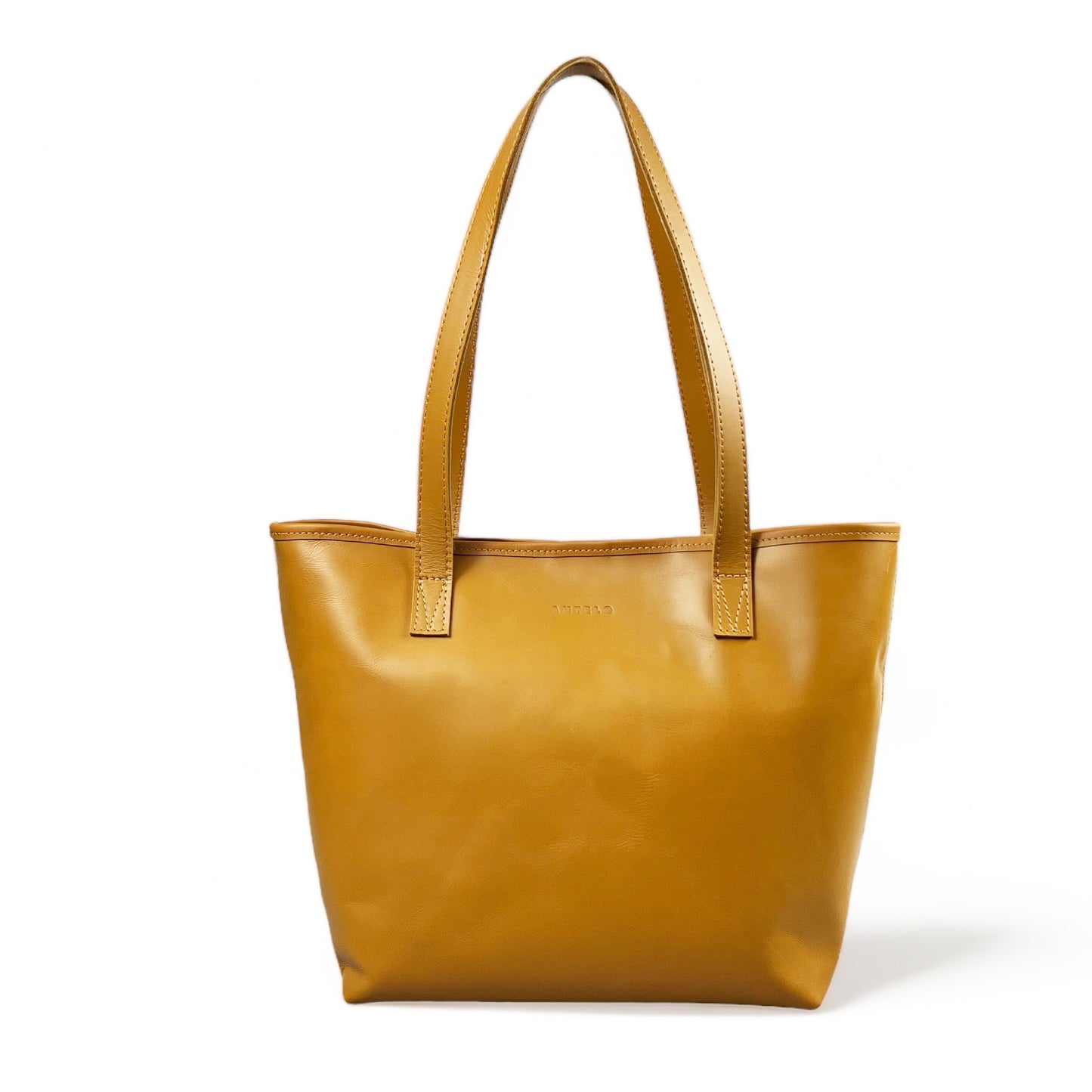 Selena unlined Leather Open Top Tote