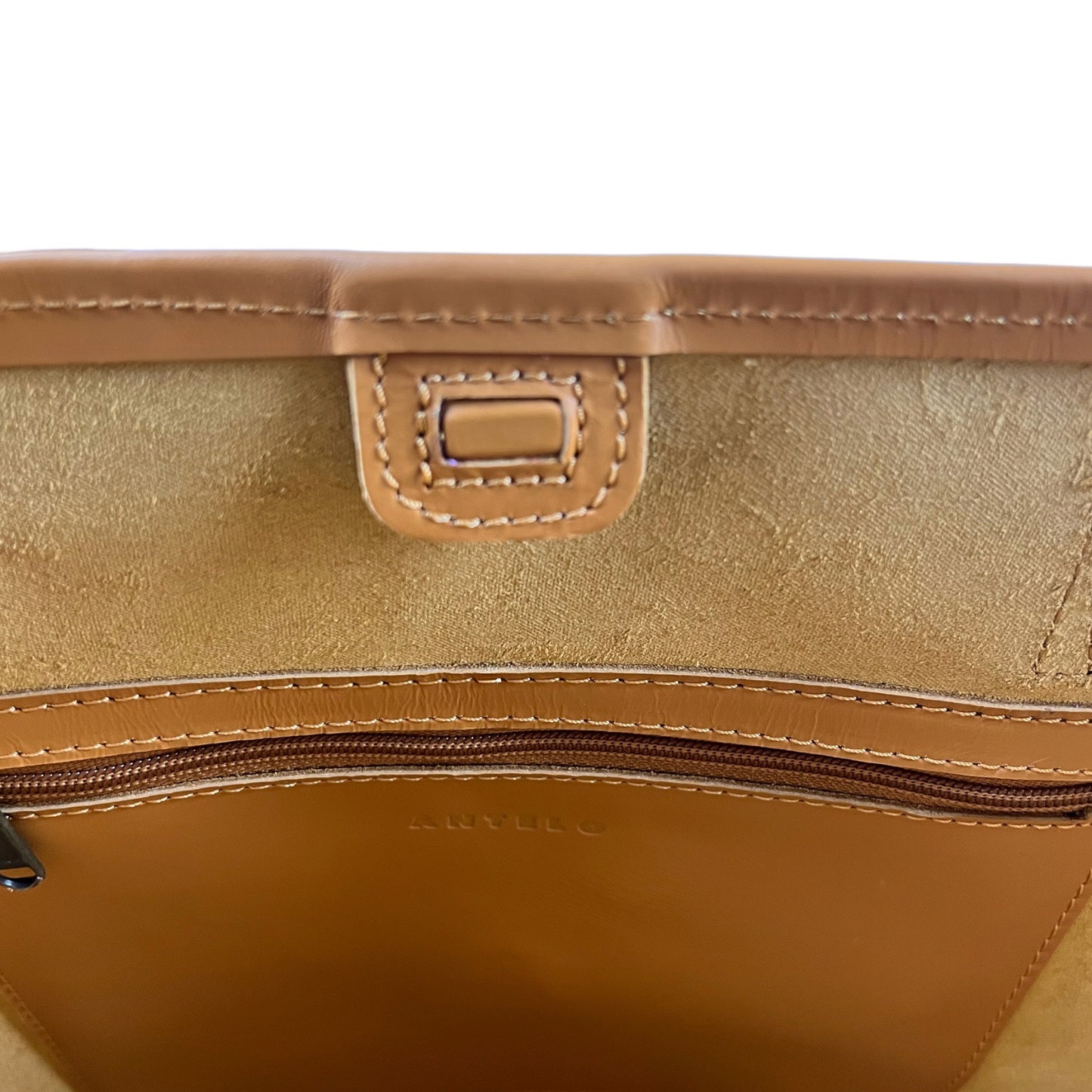 Selena unlined Leather Open Top Tote