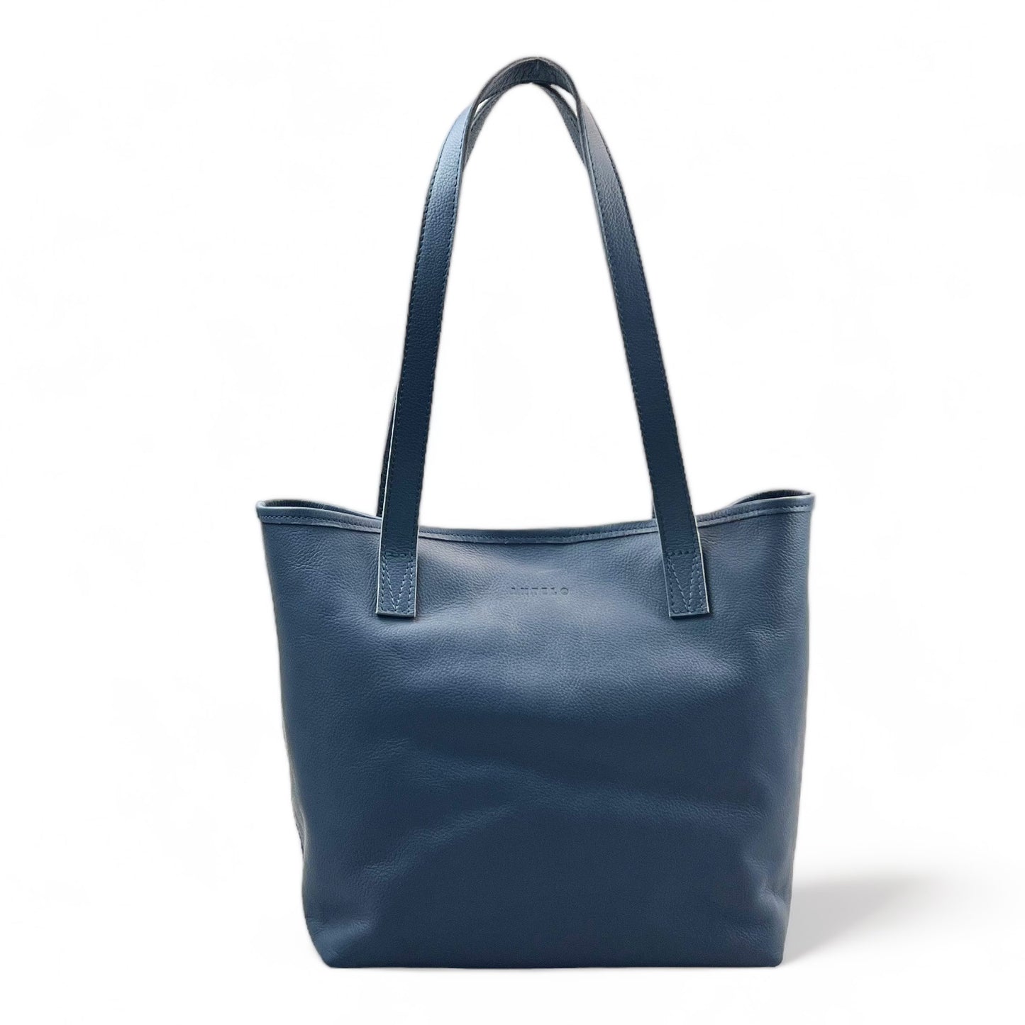 Selena unlined Leather Open Top Tote
