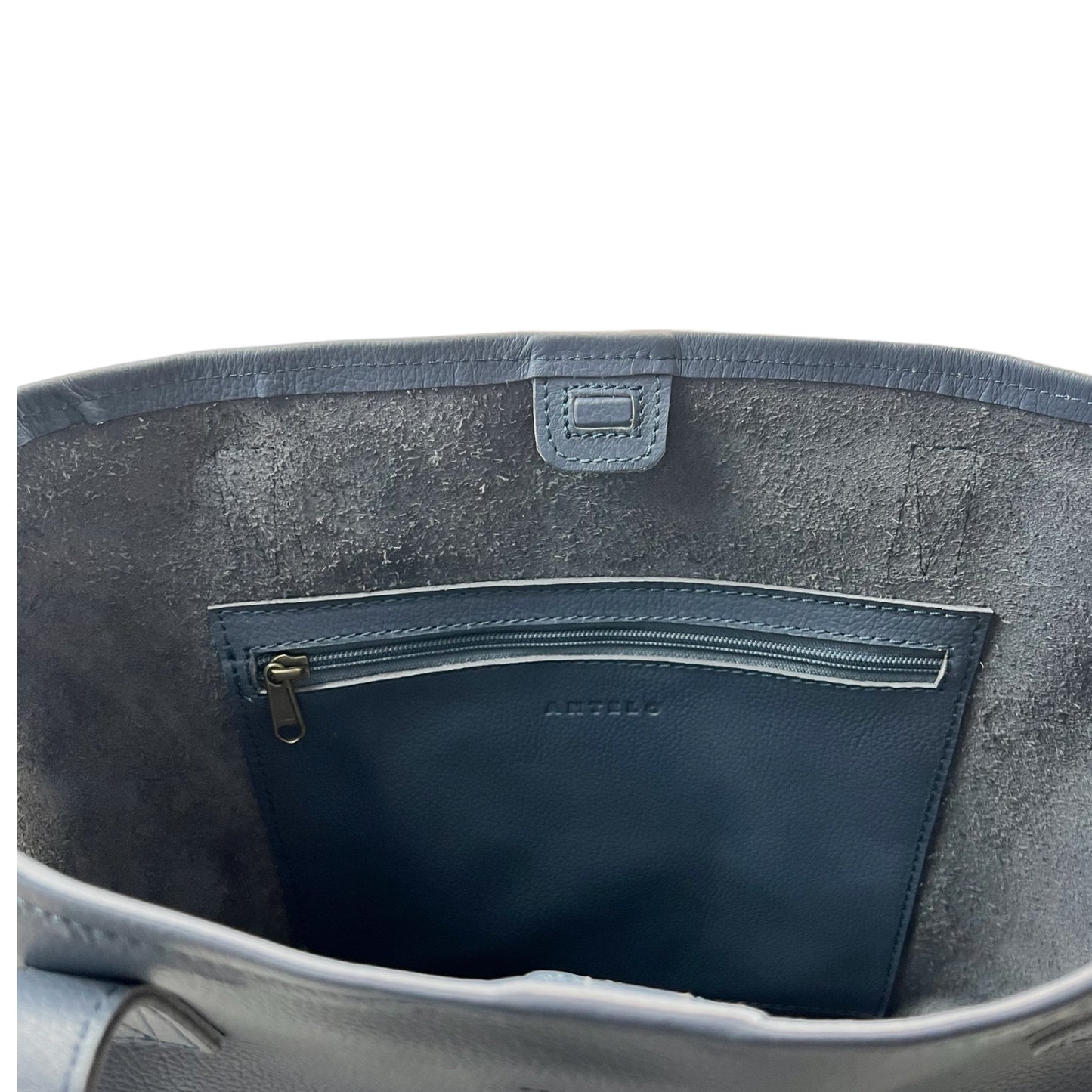 Selena unlined Leather Open Top Tote