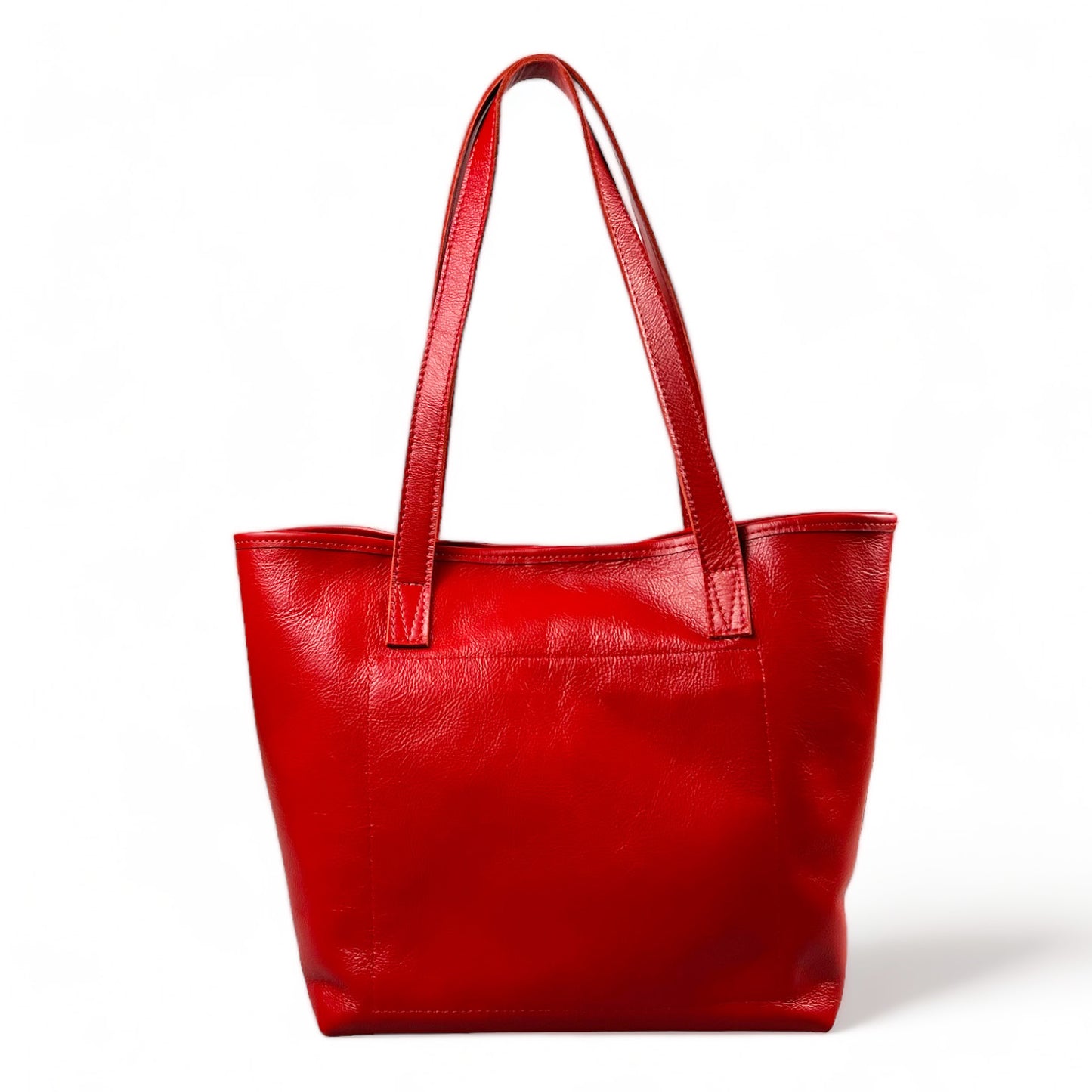 Selena unlined Leather Open Top Tote - MINOR FLAW