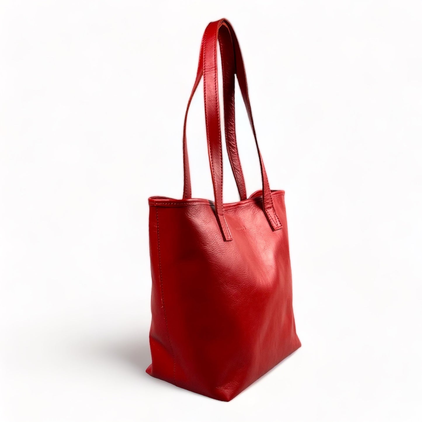 Selena unlined Leather Open Top Tote - MINOR FLAW
