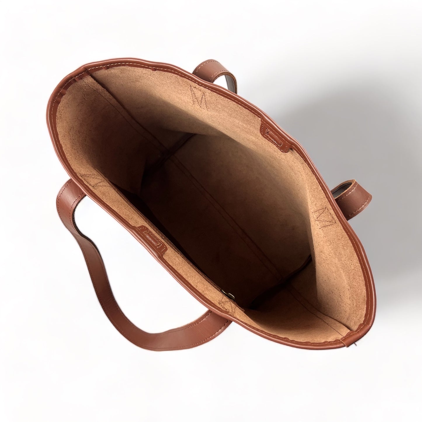 Selena unlined Leather Open Top Tote