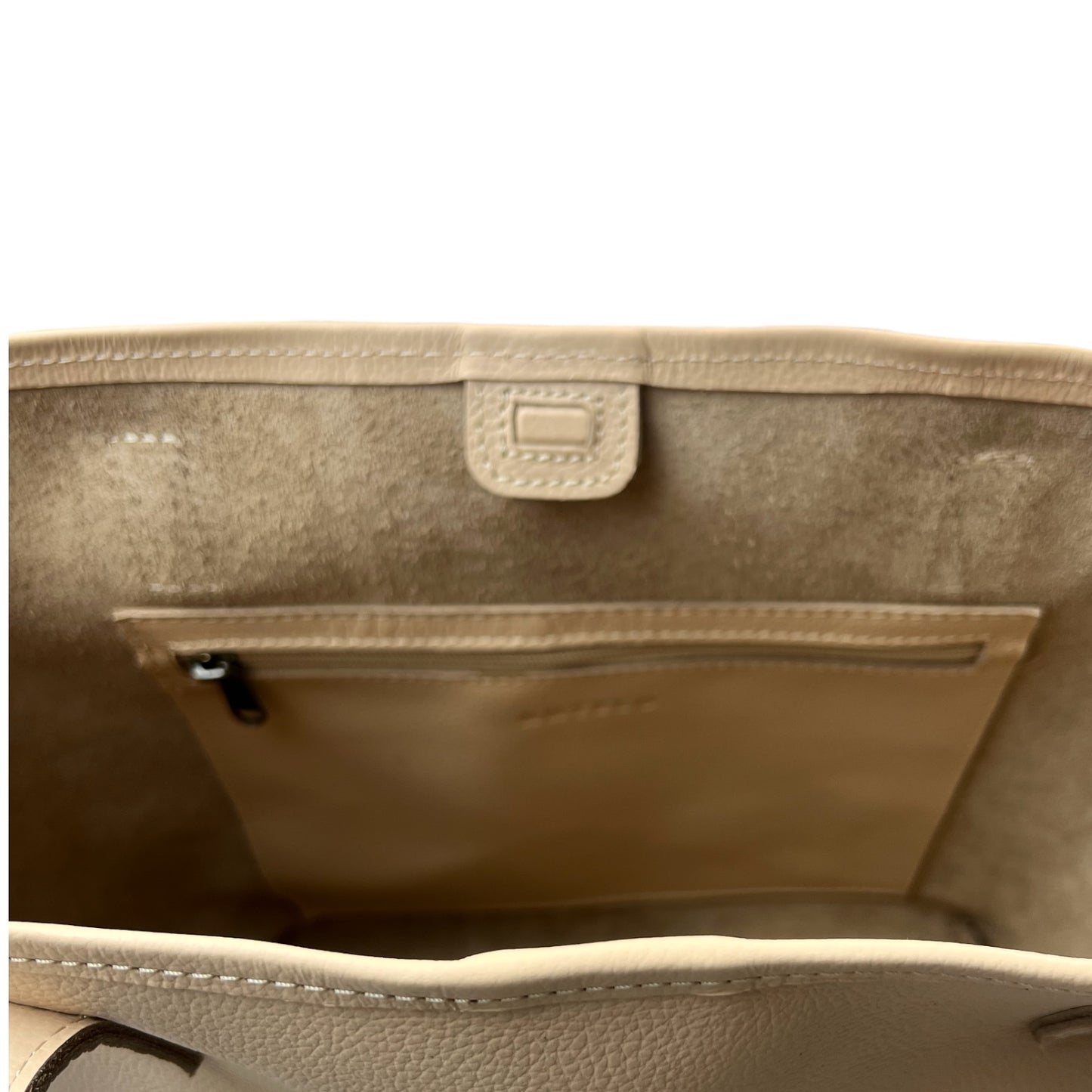 Selena unlined Leather Open Top Tote