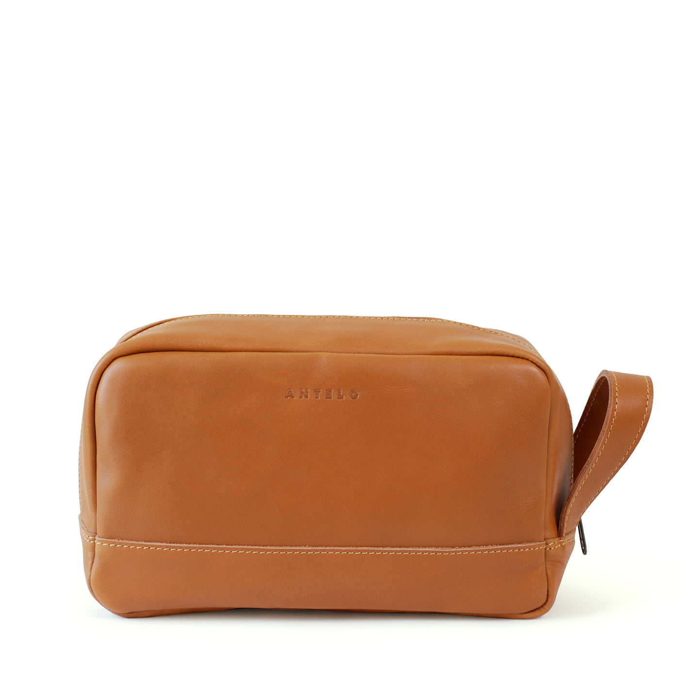Will large leather washbag