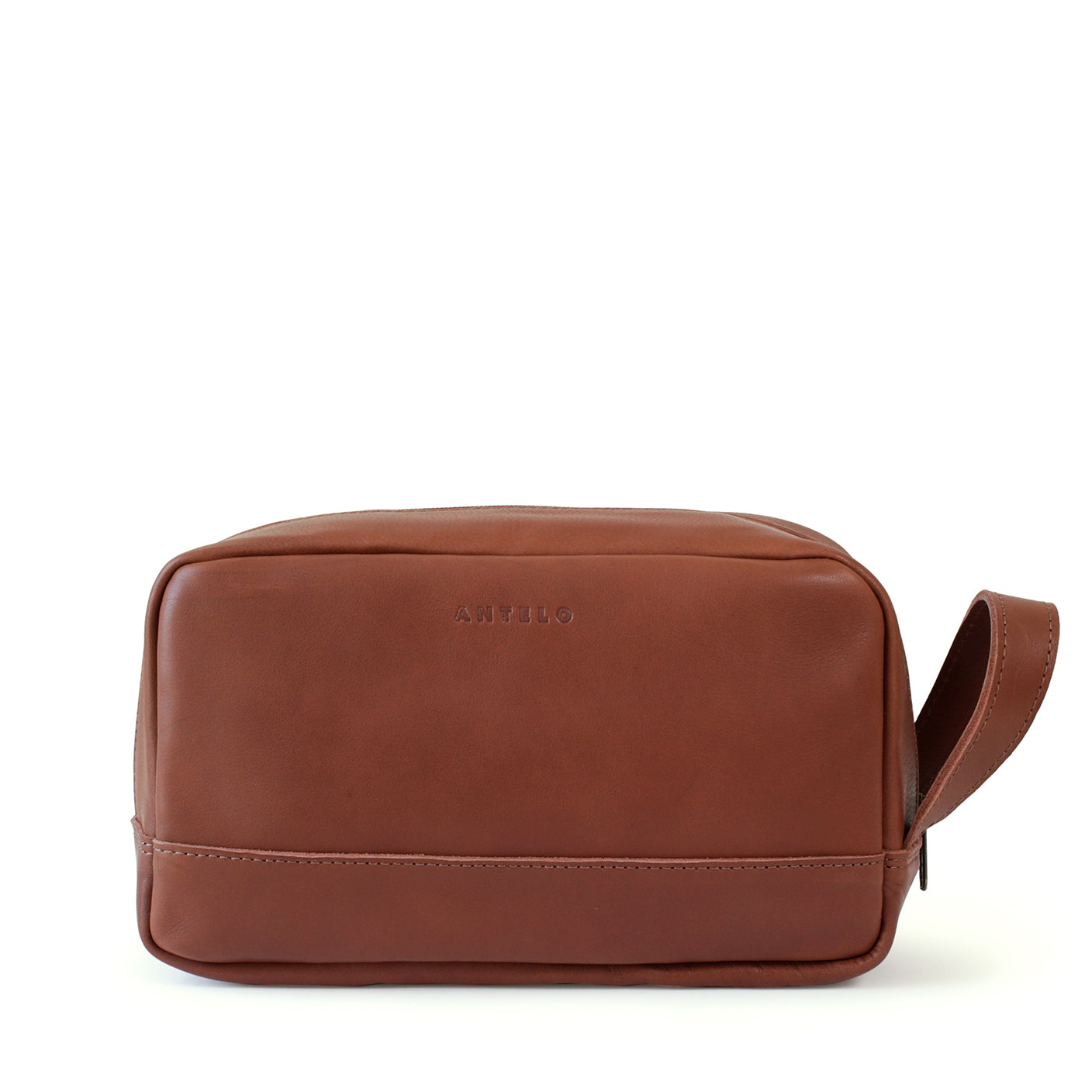 Will large leather washbag