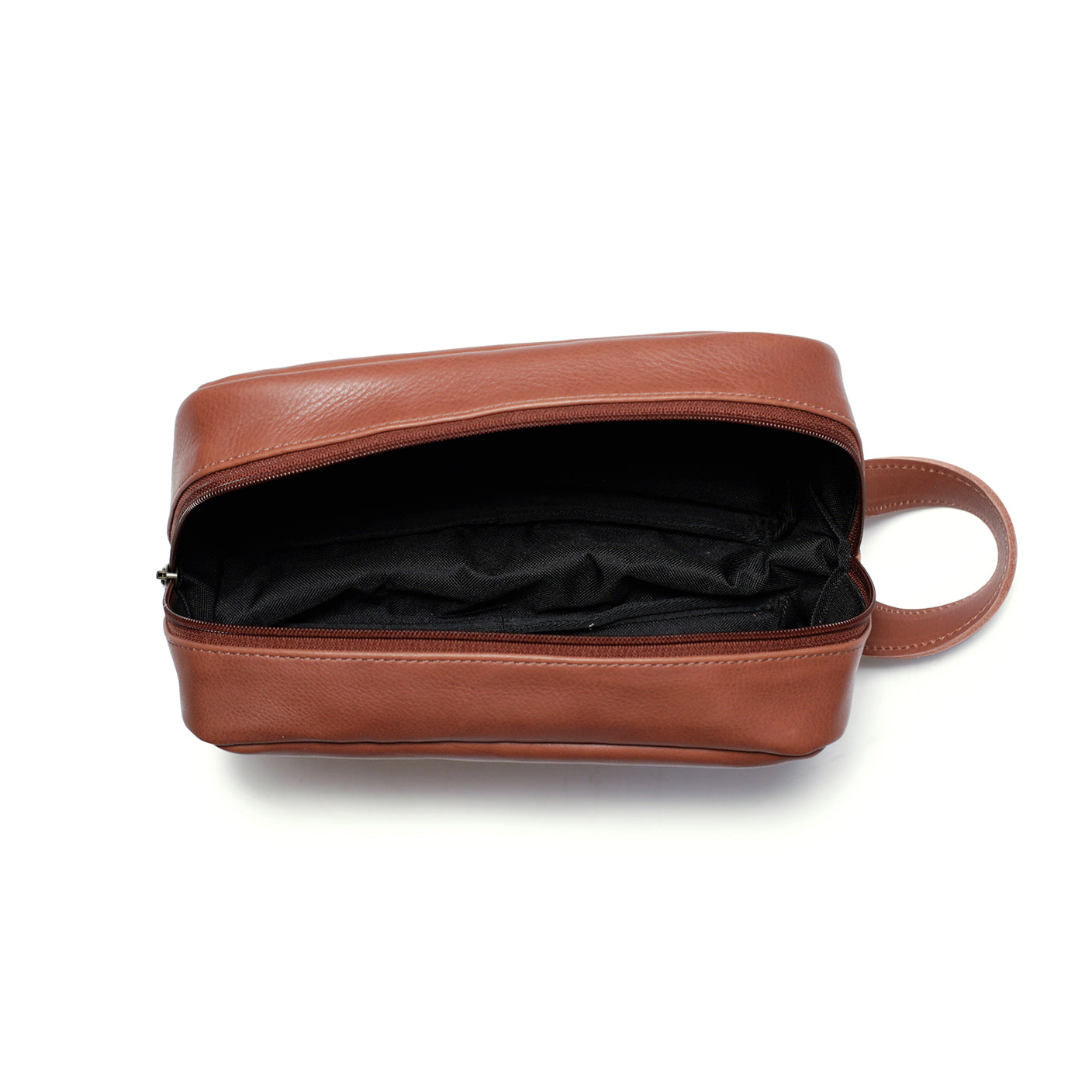 Will large leather washbag