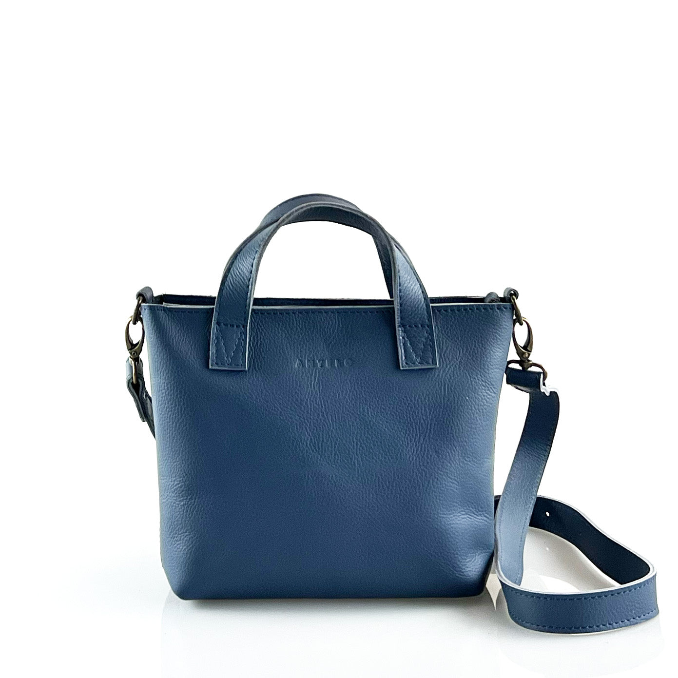 Zazi Petite leather crossbody tote
