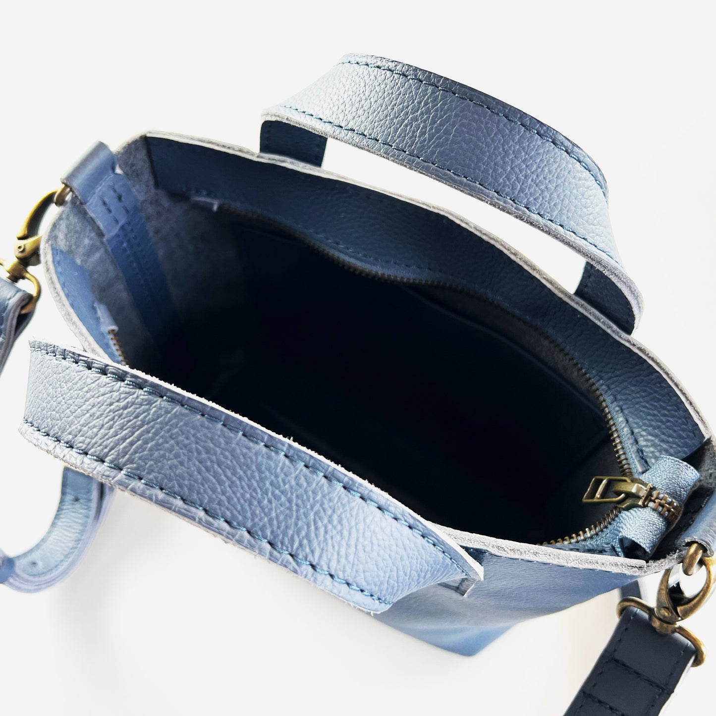 Zazi Petite leather crossbody tote