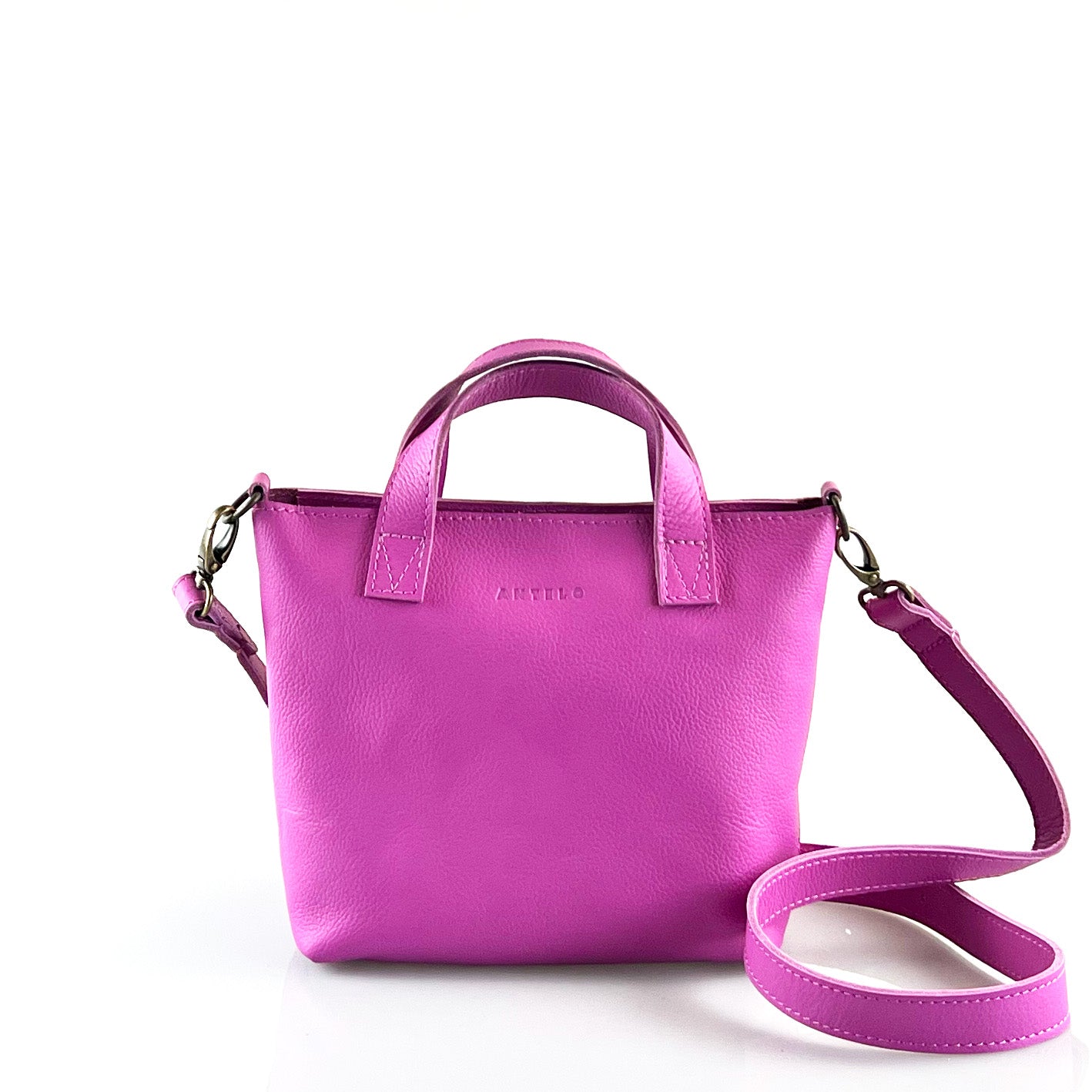 Zazi Petite leather crossbody tote