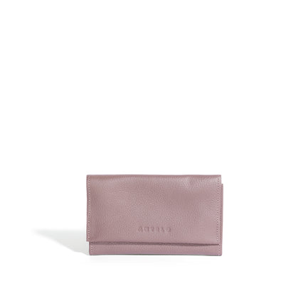 Evie Three-Quarter Leather Trifold Wallet