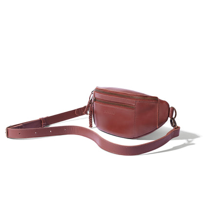 River adjustable leather moon-bag - END OF SEASON