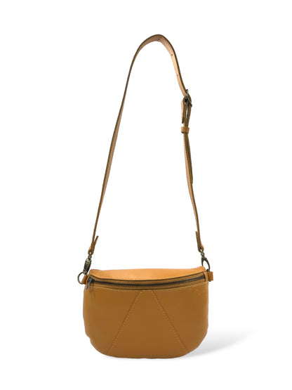Ruby classic leather adjustable moon-bag crossbody - MINOR FLAW