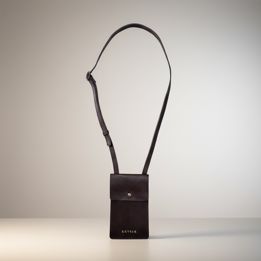 Benji Minimalist Leather Phone Bag - MINOR FLAW