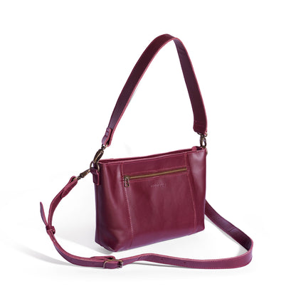 Margo Leather Crossbody + Shoulder Strap