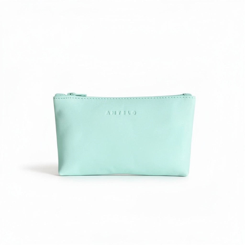Norris leather zip pouch
