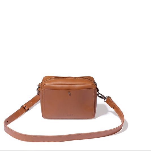 Nixie Leather Camera Crossbody - MINOR FLAW