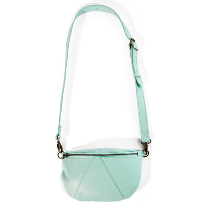 Ruby Classic leather adjustable moon-bag crossbody