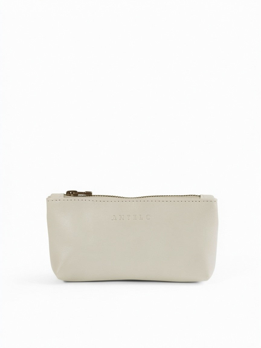 Sofia leather zip pouch - MINOR FLAW