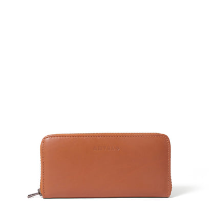 Hayley leather zip-around wallet