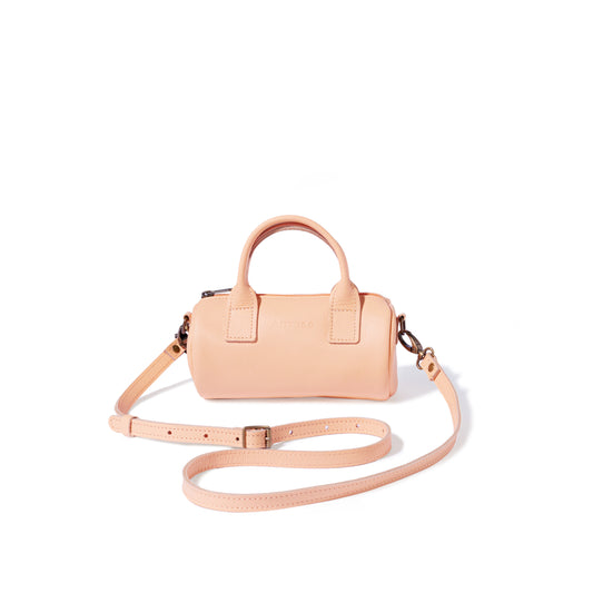 Indo leather mini barrel crossbody - CLEARANCE