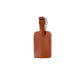 Miles leather luggage tag