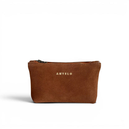 Norris leather zip pouch