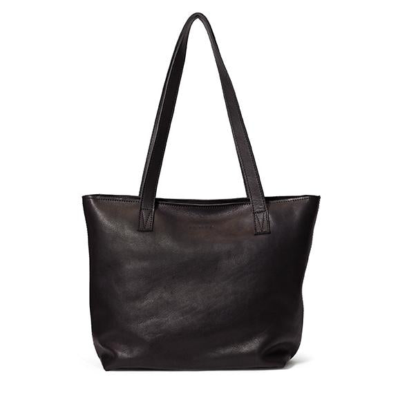 Emmy unlined Leather Tote with Zip