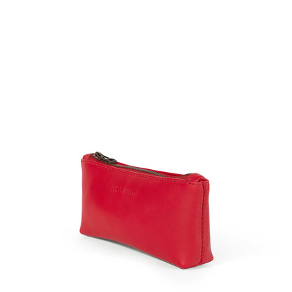 Sofia leather zip pouch