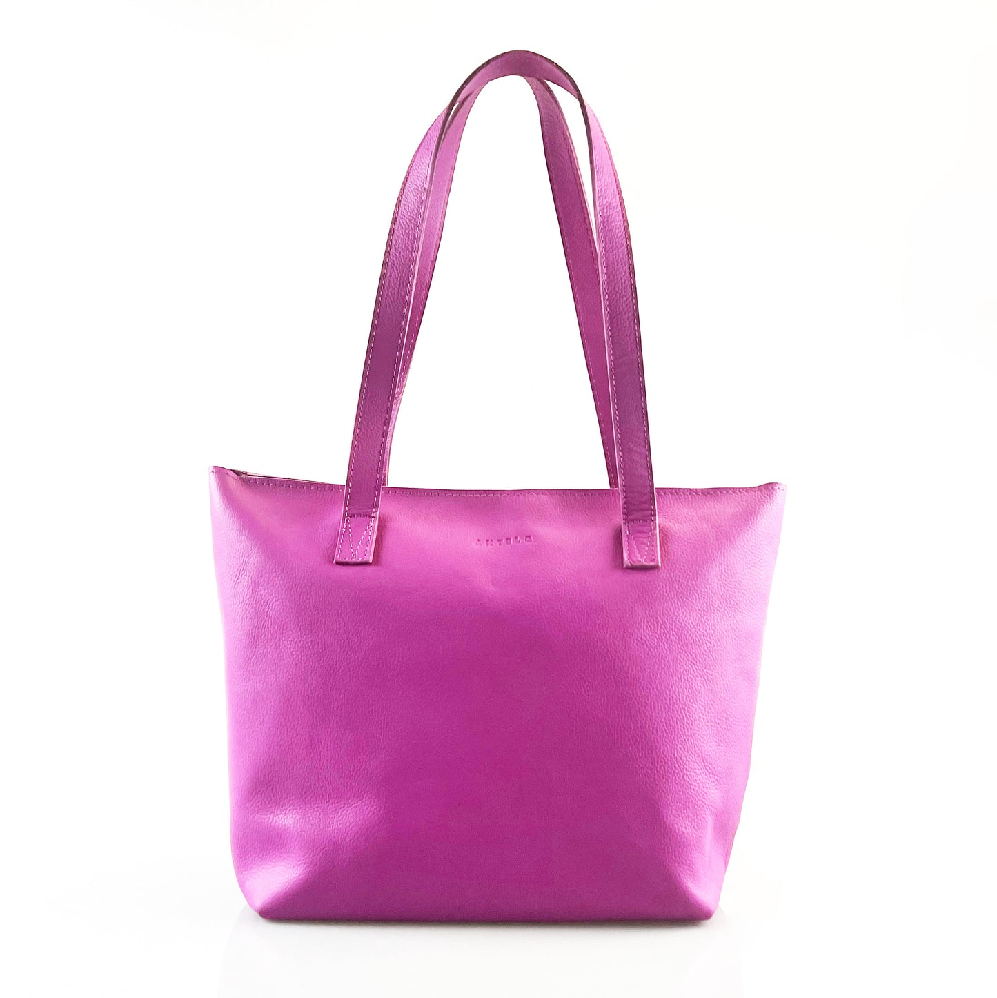 Emmy unlined Leather Tote with Zip