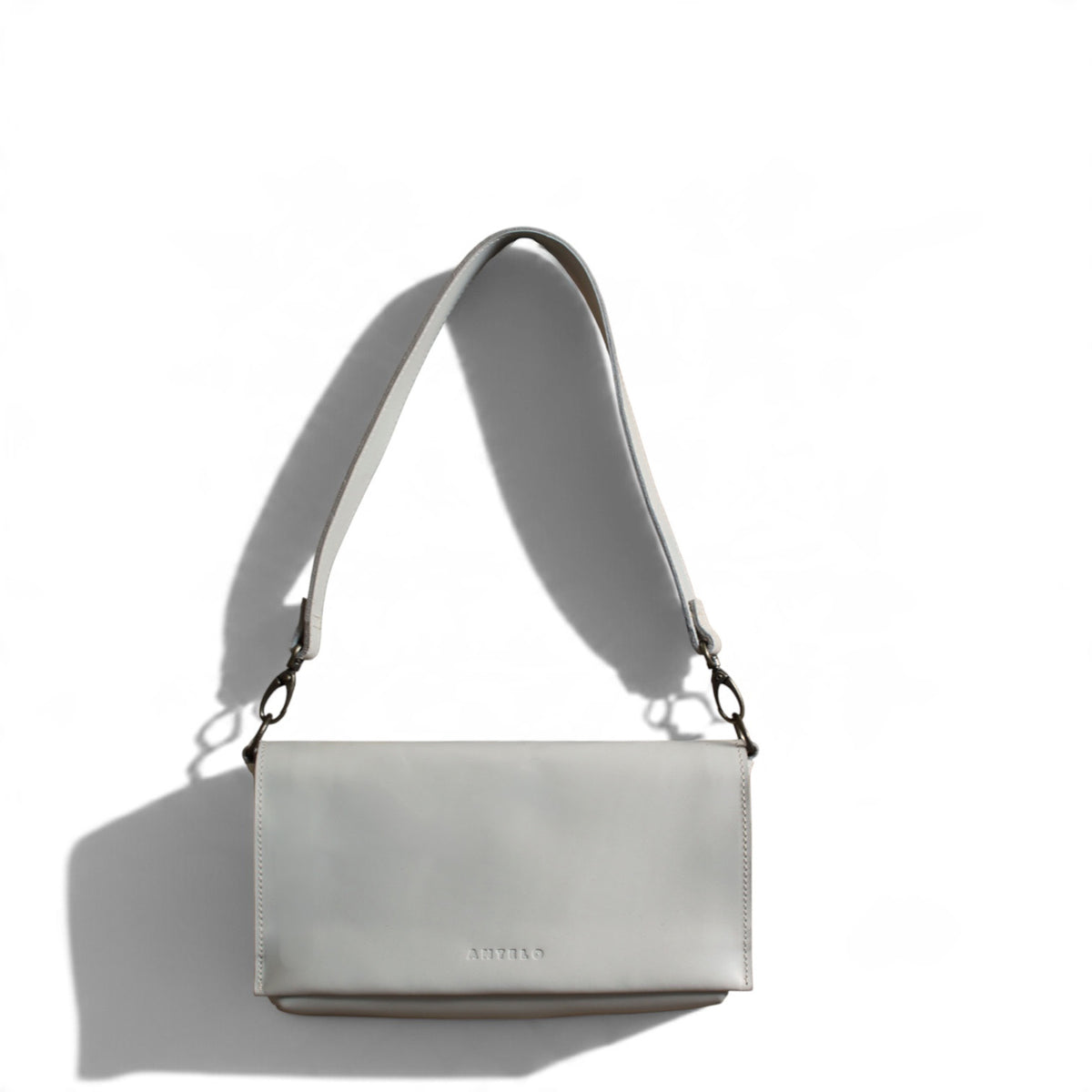 Freya East-West leather shoulder bag