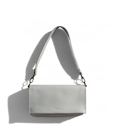 Freya East-West leather shoulder bag