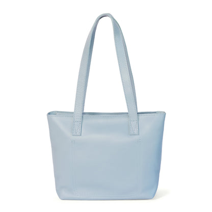 Milly Unlined Midi Leather Tote with Zip - CLEARANCE