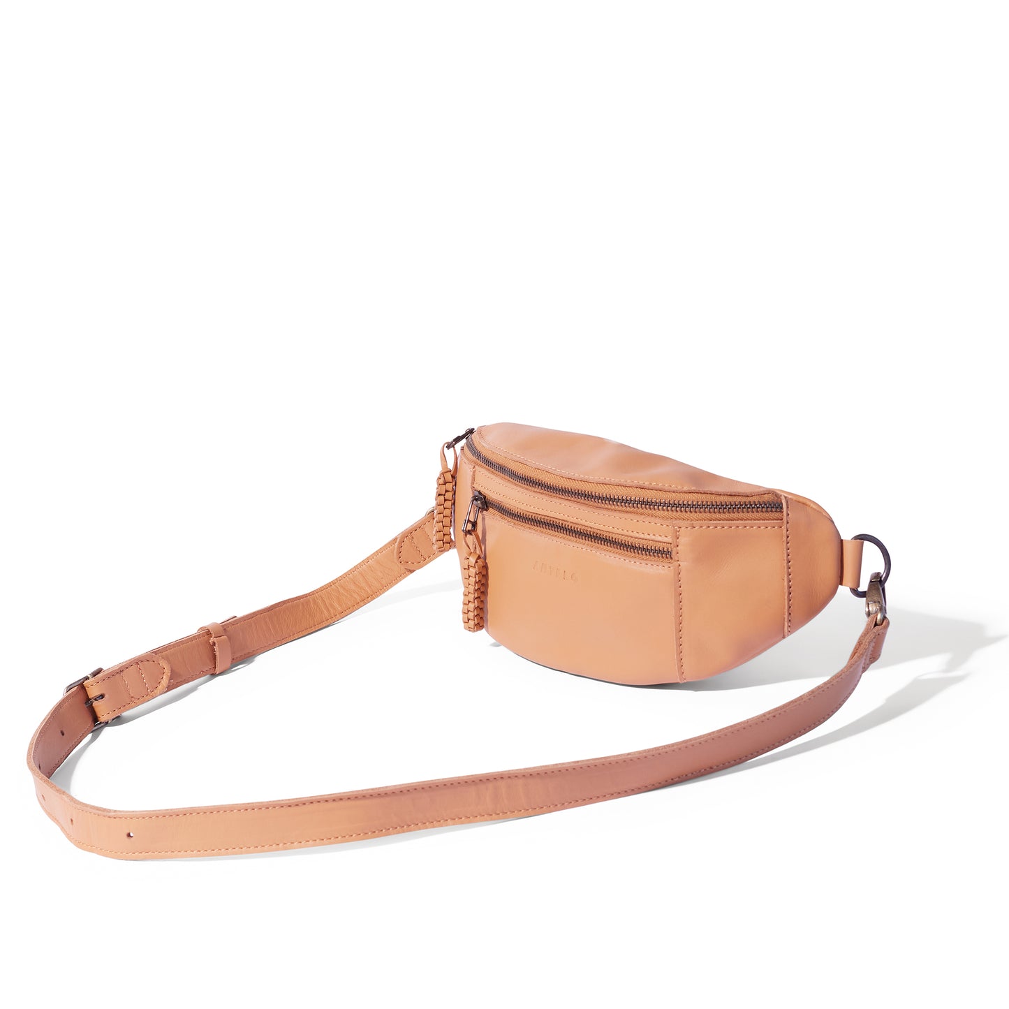 River adjustable leather moon-bag - SALE