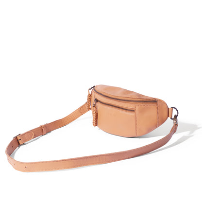 River adjustable leather moon-bag - SALE