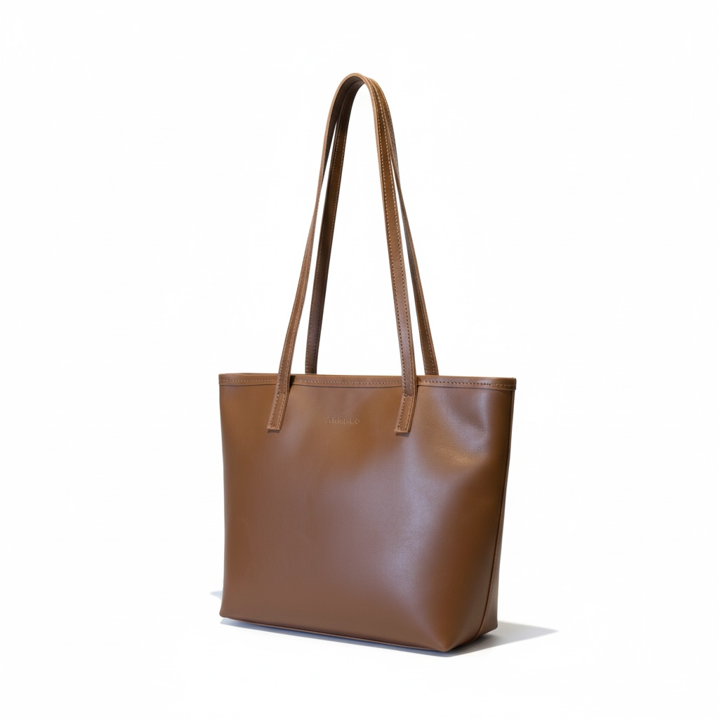 Mezzo Lined Leather Tote with Zip - MINOR FLAW