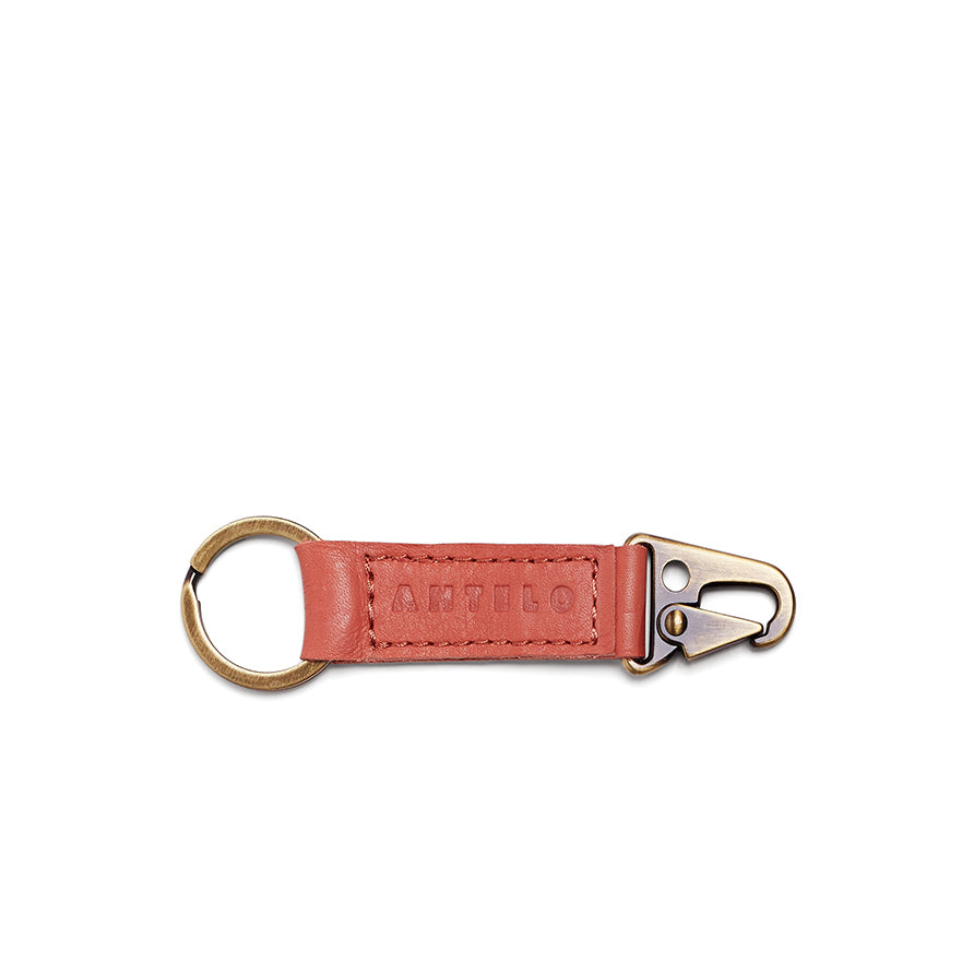 Antelo Key Ring Rocco Leather Carabiner Keyring