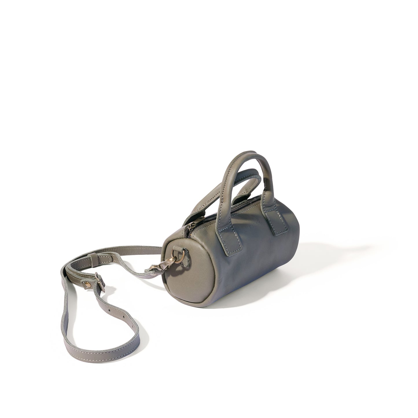 Indo leather mini barrel crossbody