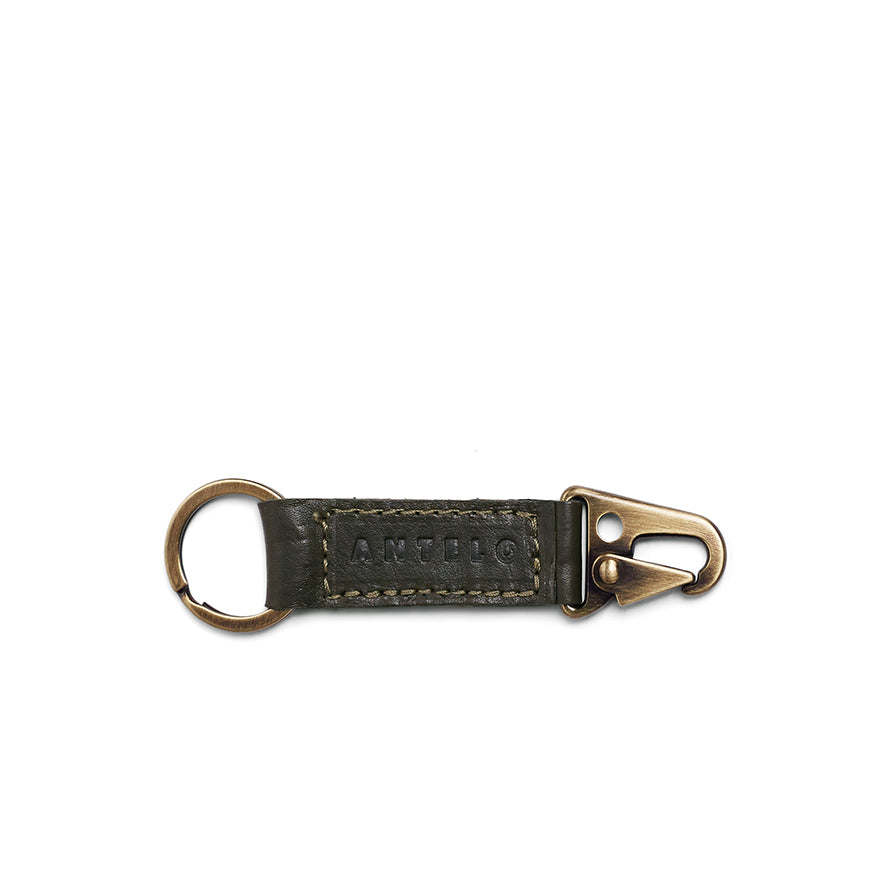 Antelo Key Ring Rocco Leather Carabiner Keyring