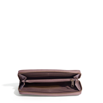 Hayley leather zip-around wallet