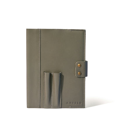 Eli A5 leather notebook cover - MINOR FLAW Khaki Green