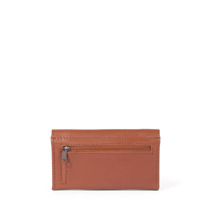 Evie Three-Quarter Leather Trifold Wallet - MINOR FLAW